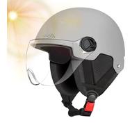 for Electric Vehicle with Hearing Protection for Women Men | Safety Visor Reflective Strips | Medium Light for Cycling, E-Scooter Skating