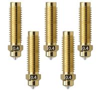 for ELEGOO Centauri Carbon extruder hotend Brass Nozzle kit, can Replace 5 0.4mm high Thermal Conductivity Brass nozzles, Quick-Release Inner Wall Lubrication for Smooth Discharge