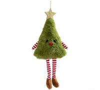For Elf Christmas Ornament Pendant and Fabric Wreath for Christmas Tree Hanging Decor Holiday Cloth Material for Seasonal Display (Cookie Man (Christmas Tree)