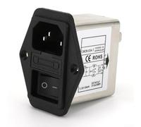 For EMI Communication Filter 230V with Fuse CW2B for Power Input, Suitable for Measuring Instruments and Industrial Electronic Devices (CW2B-3A)