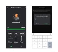 for Energy Meter for & for App - 2-Channel AC Power, Voltage, Current, Frequency with Clamp Sensor - Compatible(1CT)