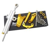For ER6N 2012-2016 Motorcycles Aluminum Adjustable Steering Stabilize Damper Bracket Mount Kit Scooter Steering Damper(Set 16)
