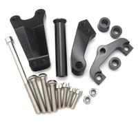 For ER6N ER-6N 2013-2016 Stabilizer Damper Adjustable Motorcycles Steering Stabilize Damper Bracket Mount Kit Scooter Steering Damper(Black Support)