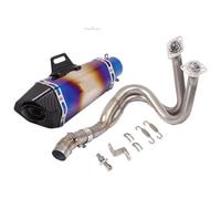 For ER6N ER6F For 650 Z650 Motorcycle Exhaust Escape Full System Muffler DB Killer Front Mid Link Pipe Motorcycle Exhaust Middle Link(2)