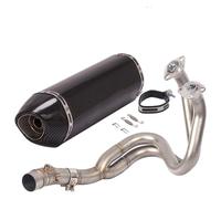 For ER6N For 650 For Ninja 650 Slip On Motorcycle Exhaust Modified Escape Pipe DB Killer Front Mid Link Pipe Motorcycle Muffler Exhaust Pipe(6)