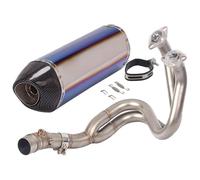 For ER6N For 650 For Ninja 650 Slip On Motorcycle Exhaust Modified Escape Pipe DB Killer Front Mid Link Pipe Motorcycle Exhaust Middle Link(3)
