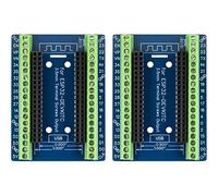 for ESP32 Breakout Board 3.5mm / 0.14" Terminal GPIO Expansion Board for 0.9" / 1.0" Size ESP32 Module ESP-WROOM-32 ESP32-DevKitC (Pack of 2pcs)