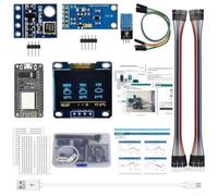 For Esp8266 Weather Station Kit Featuring For Oled Screen, Temp Humidity Pressure Light Sensors, Live Global Forecast Updates, Cloud Data Upload Capability For Home Automation Diy Electronics