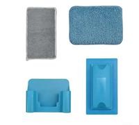 For Espresso Machine Cleaning Set with Reusable Coral Fleece Inserts and Angled Brush for Removing Buildup in Tight Spaces