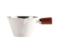 for espresso Measuring Cup 304 Steel Clear Inner Markings for(white)