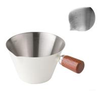 for espresso Shot Cup 100ml Stainless Steel Pitcher with Beech Handle