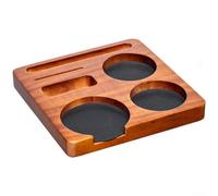 for espresso Tamping Station Solid Walnut Portafilter Stand for Sage for barista Express Pro Touch for bambino Plus 58mm 51mm Coffee Accessories Organizer