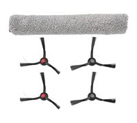 For Eufy E25 E28 Robot Vacuum Replacement Main Roller Brush and Side Brushes Kit Efficient Home Floor Cleaning Nylon Plastic Accessory Set for Pet and for kid Friendly Spaces Easy Install(A)