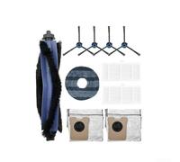 For Eufy For Omni C20 Replacement Accessories Kit: ABS Rubber Main Brush HEPA Filters Dust Bags Side Brushes Cleaning Wipe Set