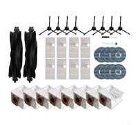 For Eufy For Omni C20 Replacement Accessory Kit 36 Pieces with Detachable ABS Main Brushes 3.3L Dust Bags 99.9 Percent Efficient HEPA Filters