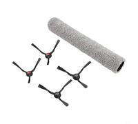 For Eufy for OMNI E25 E28 Robot Vacuum Parts Main Roller Brush and Side Brushes Kit Nylon Replacement Accessories for Efficient Cleaning, Pet Hair Removal(A)