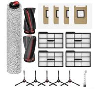 For Eufy For Omni E28 and E25 Robot Vacuum Parts Set with Roller Brush, Rolling Mop, Quadruple Filters, Dust Bags, Side Brushes, and Cleaning Brush for Regular Maintenance (Filters of Version 2)