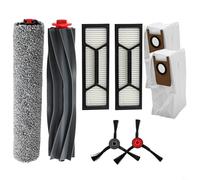 For Eufy For Omni S1 Pro S1 Cleaning Parts Kit With Main Brush Rolling Mop Side Brushes Filter Elements And High Capacity Non Woven Collection Bags(A)