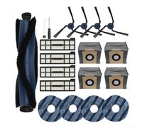For Eufy for OMNI X10 Vacuum Accessories Kit Main Brush HEPA Filters 4 Dust Bags 4 Cleaning Wipes 4 Side Brushes 1 Screwdriver 1 Cleaning Brush Installation