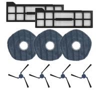 For Eufy X10 PRO For Omni Vacuum Cleaner Parts Set of Filters Side Brushes and Mop Cloths for Enhanced Dirt and Dust Capture