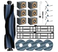 For EUFY X10 PRO Robot Vacuum Accessories Set with Roller Brush, Side Brushes, Mop Pads, Filters and Cleaning Tools, Designed for Optimal Cleaning Performance (21 sets of 1 set)