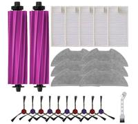 For Eureka E20 For Plus Vacuum Cleaner Brush Filter and Mop Pad Accessory Set Nylon Plastic Filter Paper Microfiber (B)
