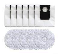 For Eureka J15 Pro Ultra Vacuum Replacement Bags and Mop Pads Kit, Microfiber Cloth Parts Accessories for Efficient Dust and Debris Collection, Strong Seal and Easy Installation, 5