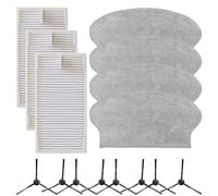 For Eureka NER600 Vacuum Cleaner Replacement Filters Mop Cloths and Side Brushes Kit to Keep Your Vacuum Operating Efficiently and Clean Floors Thoroughly