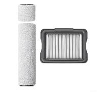 For EUREKA RapidWash 630 Vacuum Cleaner Filter Brush Roller Kit with Wool Bristles for Gentle Cleaning on Hard Floor Surfaces