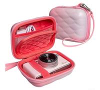 For EVA Hard Shell Mouse Case for Logitech For MX Anywhere 3S, Protective Travel Carrying Cover with Mesh Pocket for Accessories, Compact Storage Box with Handle, Shockproof(Pink)