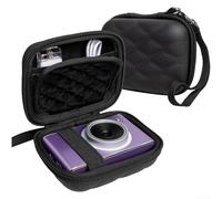 For EVA Hard Shell Mouse Case for Logitech For MX Anywhere 3S, Protective Travel Carrying Cover with Mesh Pocket for Accessories, Compact Storage Box with Handle, Shockproof(Black)
