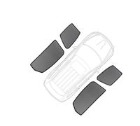 For Everest 2024 2023 Magnetic Car Sunshade Shield Front Windshield Frame Curtain Rear Side Window Sun Shade Visor Car Window Sun Shades(4 x Side Windows)