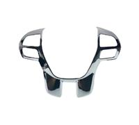 For Everest For Explorer Endeavour For Ranger 2015-2020 Car Steering Wheel Cover Sticker Trim Car interior trim(Glossy silver)