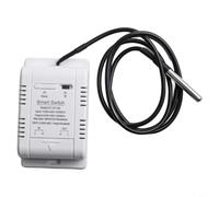 For eWeLink Smart Home Temperature Humidity Controller, 20A Max Current Circuit Breaker with Schedule Timer, Wireless Remote Switch for Planting Storage Room(A)