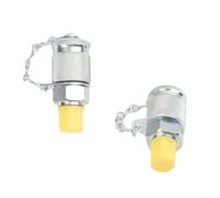 for excavator Hydraulic Test Adapter 2pcs For Caterpillar for(B) | High-strength carbon steel, thickened body, acid and alkali resistant, 2-piece set, pressure monitoring