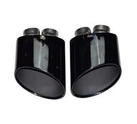 For Exhaust Pipe Modification RS Tailpipe For A3 For A4 For A5 For A6 S3 S4 S5 S6 Stainless Steel Tip Head Car Exhaust Pipe(Ivory)