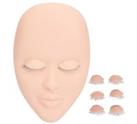 for Eyelash Extension Face Mannequin, 3 Pairs Removable Eyelids, Single Layer, Training Note: I assumed The use - Scene as Training Since It's a Common use - case for Such Man (Roseate)