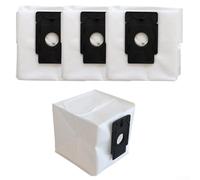 For Ezviz Robot Vacuum Dust Bags Compatible With Rc3 Plus Re4 Plus Re5 Plus Cs-ra-kit07 Cs-rc3 Cs-re4p Base Station 4l Capacity Non Woven Refills White And Black 4 Pack(4 PACK)