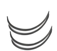 For F&ord For Focus For Edge For Fusion For Mustang Car Wheel Eyebrow Arch Trim Lips Strip Fender Flares(Carbon Fiber black)
