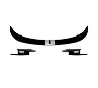For F10 F11 M5 2011-2017 Car Front Bumper Lip Canard Spoiler Chin Protection Exterior Diffuser Splitter(Gloss Black A B)