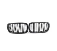 For F15 F16 X5 X6 F85 F86 2014-2018 Front Bumper Kidney Racing Grille Glossy Black Car Double Slat Grill Front Bumper Grille Grill(Gloss Black)