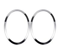 For F55 F56 F57 03-18 Chrome Left Right Front Headlights Frame Headlight Eyebrow Ring Cover Trim Replacement