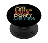 For Facts Sake Don’t Listen s Retro Reality PopSockets Adhesive PopGrip