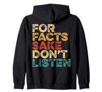 For Facts Sake Don’t Listen s Retro Reality Zip Hoodie