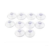 for FACULX 10Pcs Transparent Suction Cup Clear Plastic Sucker for PADS 20Mm/25mm/40mm For Kitchen Bathroom Glass Casement Wall Hooks Hanger (40mm)