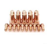 for FACULX 20pcs Plasma Electrode Nozzle Tip, Plasma Cutter Nozzle Electrodes Consumables 1.4mm Compatible with for PT100 IPT-100 Cutting Torch, Welding Soldering Equipment