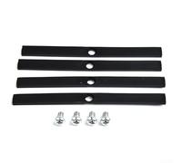 for FACULX 4Pcs Roof Rail Cover Replacement Trim, Roof Bar Cover For Vauxhall Astra H, With 5/32" Hexagonal Head Bolt, Set of 4 + Bolts(137x11x3mm)