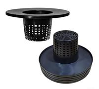 for FACULX 6-Inch Mesh Basket Pot Lids For Hydroponics, Sturdy Plastic Flower Pots With Excellent Drainage, Air Circulation For Root Growth, Fits 3.5-5 Gallon Buckets, Pack Of 6