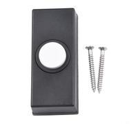 for FACULX Doorbell Push Button, Black Doorbell Button, ABS Doorbell Button With Effortless Installation,Doorbell Push Button, Replacement For Your Existing Wired Doorbell