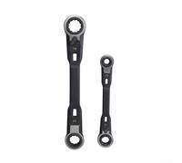 for FACULX Multi-Functional Ratchet Wrench Set 2 Pieces Double Ended 4-in-1 Plum Wrench for Car Repair 8-10mm 12-13mm 16-17mm 18-19mm Metal Spanner Hand Tool Kit